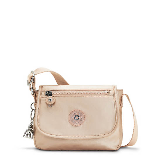 Sac Mini Kipling Sabian Metallic Crossbody Doré | FR 1866RV